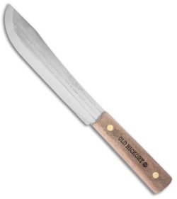 Old Hickory Butcher Wood Fixed Blade Knife  - 7&quot; Brushed Plain  | 68967