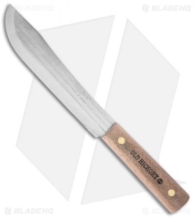 Old Hickory Butcher Wood Fixed Blade Knife  - 7" Brushed Plain 