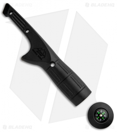 Outdoor Edge Harpoon Fixed Blade Knife Kit Black Paracord (2.75" Satin)