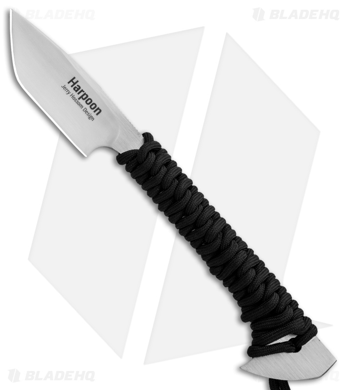 Outdoor Edge Harpoon Fixed Blade Knife Kit Black Paracord (2.75
