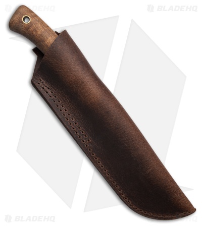 Pathfinder Knives Grizzly Fixed Blade Knife W/Leather Sheath (5.75")