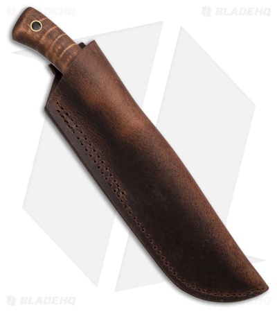 Pathfinder Knives Mountaineer Fixed Blade Knife W/Leather Sheath (5.5")