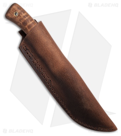 Pathfinder Knives Scorpion Fixed Blade Knife W/Leather Sheath (4.25")
