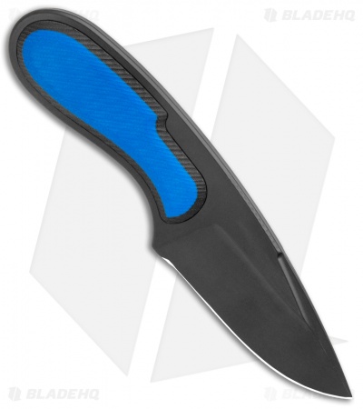 Patriot Bladewerx Elishewitz Daily Carry EDC Fixed Blade Blue G10 (2.9" Black)
