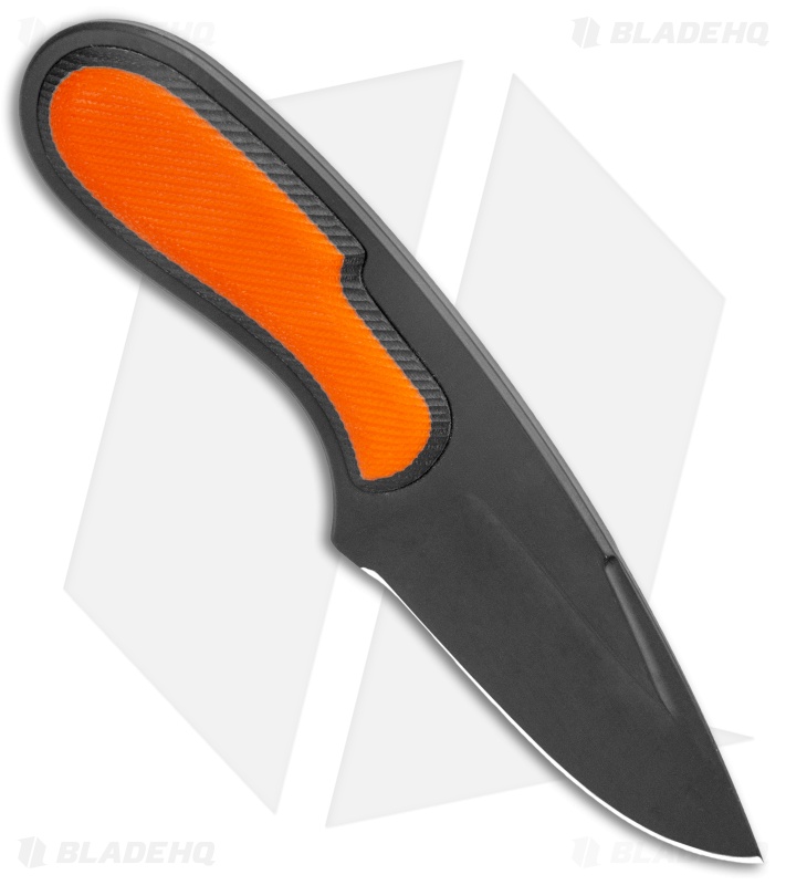 Patriot Bladewerx Elishewitz Daily Carry EDC Fixed Blade Orange G10 (2.9" Black)