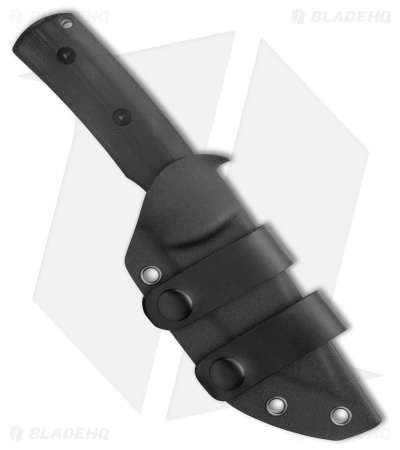 Petrified Fish Beluga Fixed Blade Knife Black G-10 (3.6" BB N690) PFP01FDS