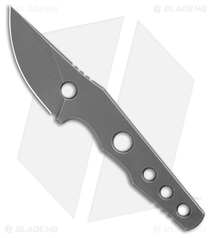 Petrified Fish Bison Fixed Blade Knife Gray Stonewashed (2.4" Gray Stonewash)