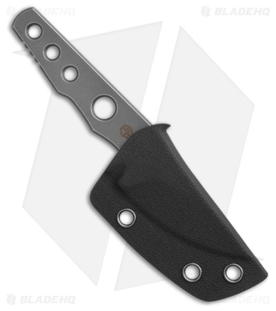 Petrified Fish Bison Fixed Blade Knife Gray Stonewashed (2.4" Gray Stonewash)