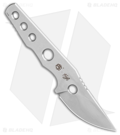 Petrified Fish Bison Fixed Blade Knife Stonewashed (2.4" Stonewash)
