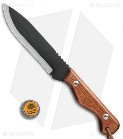 Pro Tool Camp Utility Fixed Blade Knife (6" Black Plain) PT101