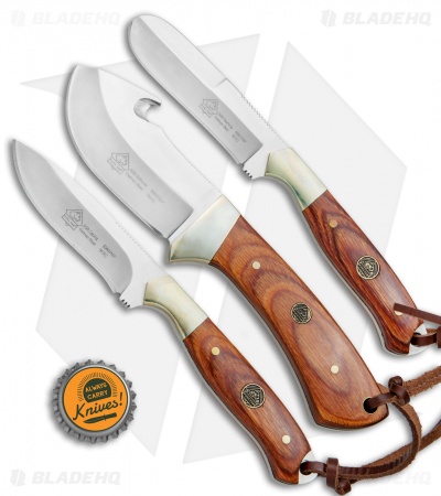 Puma SGB Trophy Care 3 Knife Set Pakkawood
