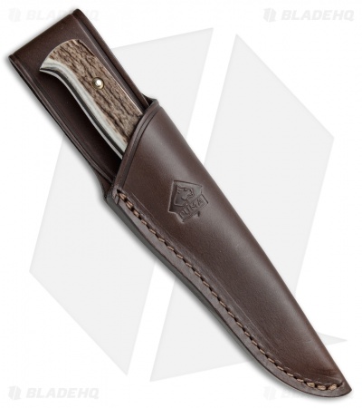 Puma Hunter's Pal Fixed Blade Knife Stag Horn (4" Satin) 116397