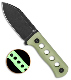 QSP Canary Neck Fixed Black/Red G-10 (BSW) - Blade HQ
