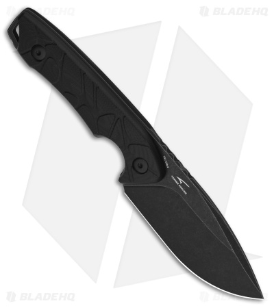 QSP Tiny TOT Fixed Blade Knife Black G-10 (3.5" Black SW 10Cr15MoV)