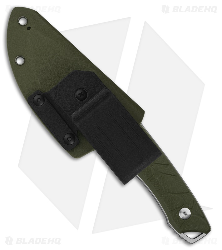 QSP Tiny TOT Fixed Blade Knife OD Green G-10 (3.5" Stonewash 10Cr15MoV)