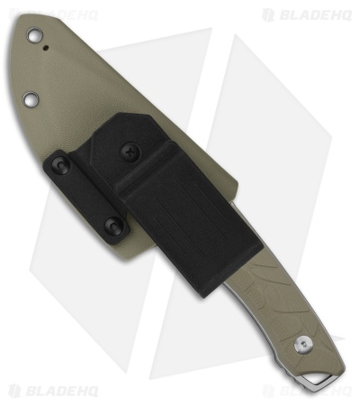 QSP Tiny TOT Fixed Blade Knife Sand G-10 (3.5" Stonewash 10Cr15MoV)