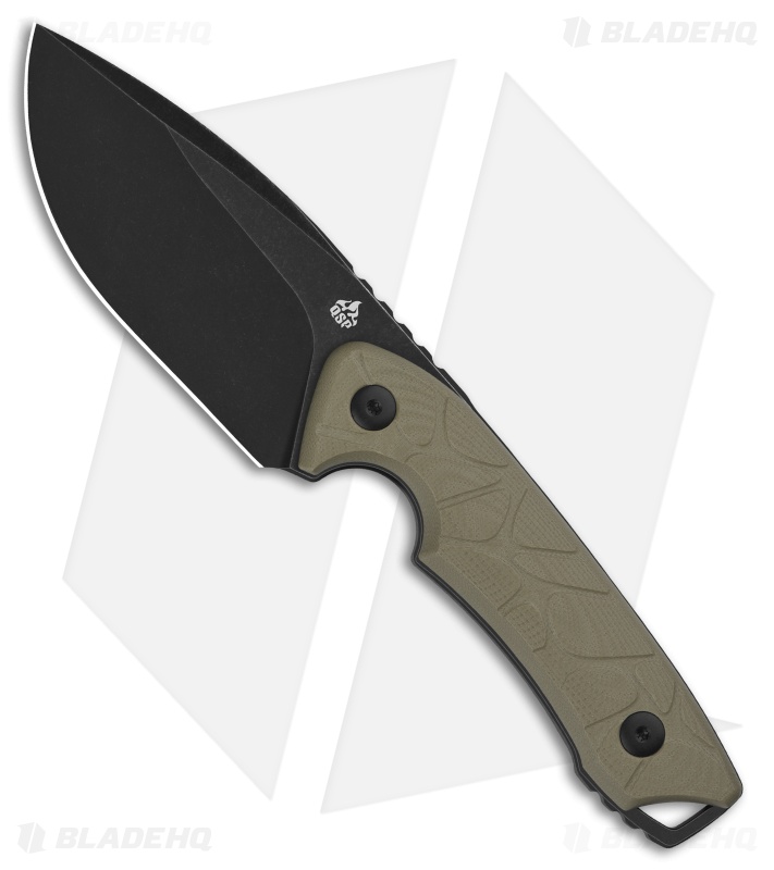 QSP Tiny TOT Fixed Blade Knife Sand G-10 (3.5" Black SW 10Cr15MoV)