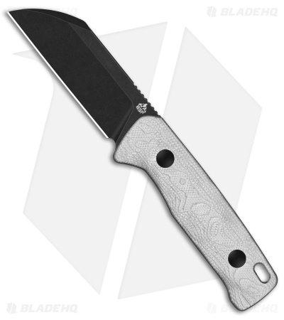 QSP Baby Penguin Fixed Blade Knife Aluminum Foil G-10 (2.5" Black SW 14C28N)