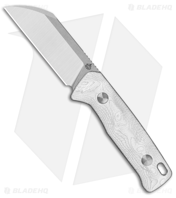 QSP Baby Penguin Fixed Blade Knife Aluminum Foil G-10 (2.5" Satin/SW 14C28N)