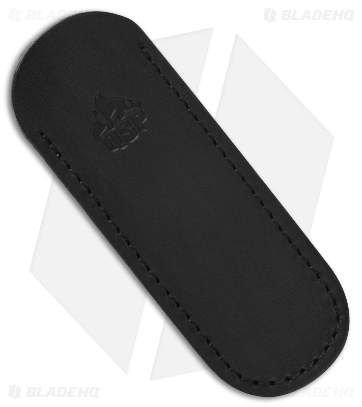 QSP Baby Penguin Fixed Blade Knife Black Acrylic (2.5" Black SW 14C28N)