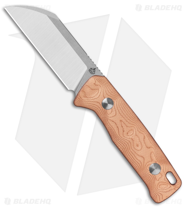 QSP Baby Penguin Fixed Blade Knife Copper Foil G-10 (2.5" Satin/SW 14C28N)