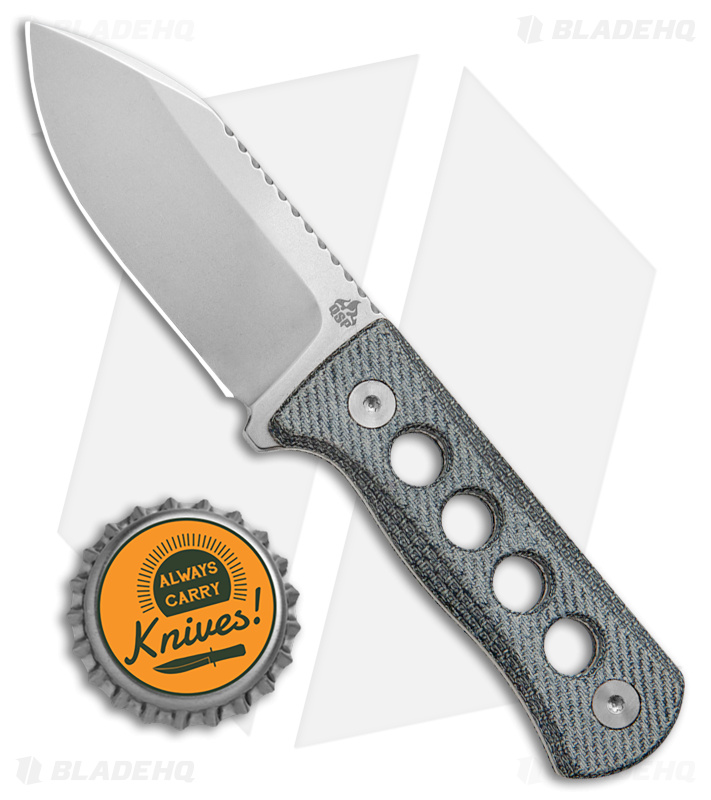 QSP Canary Neck Knife Fixed Blue Micarta (SW) - Blade HQ