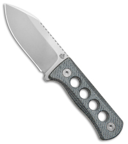 QSP Canary Neck Knife Fixed Blade Blue Denim Micarta (2.5" SW)