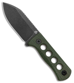 QSP Canary Neck Knife Fixed Blade Green Micarta (2.5" BW)