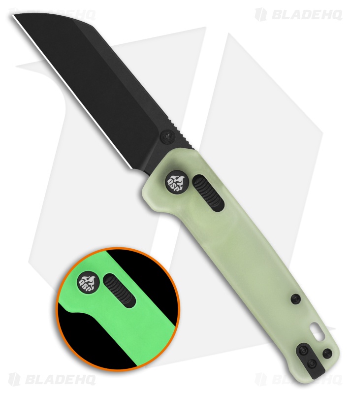 QSP Penguin Glyde Lock Knife Glow-In-The-Dark Resin (3.1" Black SW 14C28N)