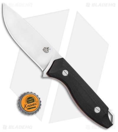 QSP Toukan I Fixed Blade Knife Black G-10 (4.5" Satin)