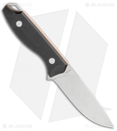 QSP Toukan I Fixed Blade Knife Black G-10 (4.5" Satin)