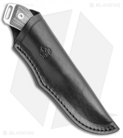 QSP Workaholic Fixed Blade Knife Black Micarta (3.5" Satin)