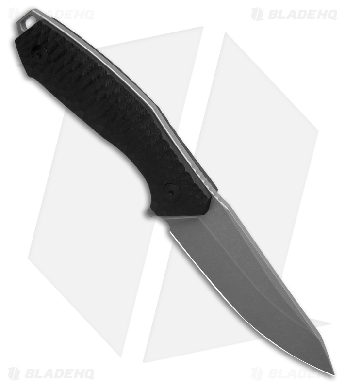 REMETTE RT-Allosaurus Fixed Blade Knife Black G-10 (3.7" Stonewash)