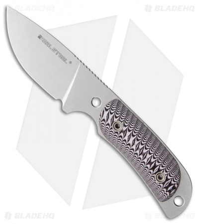 Real Steel Hunter 165 Fixed Blade Knife Black G-10 (2.75" Stonewash)