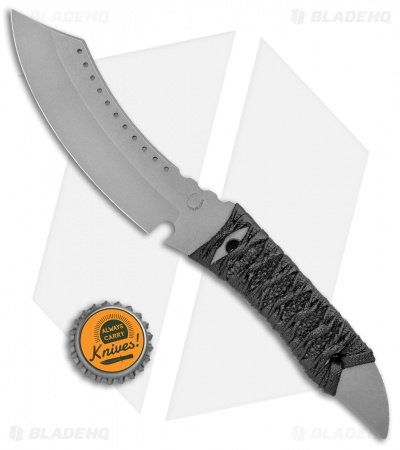 Red Horse Knife Works Hell Razor Fixed Blade Knife Black Cord (4.3" SW)