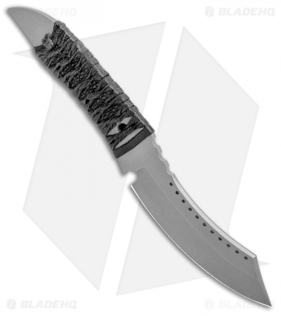 Red Horse Knife Works Hell Razor Fixed Blade Knife Black Cord (4.3" SW)