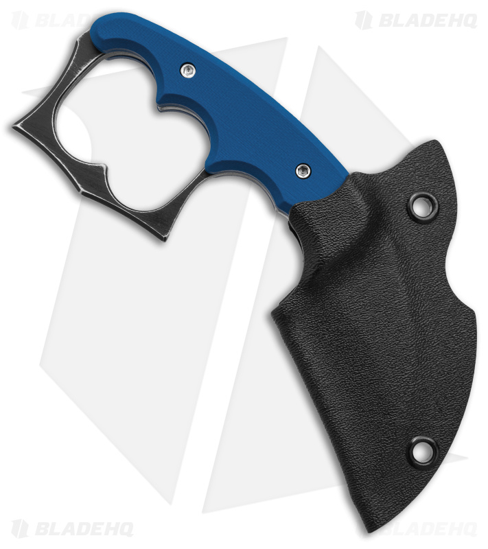 Red Horse Knife Works Malice Exclusive Double Knuckle Fixed Blue G-10 (2.6" BW)