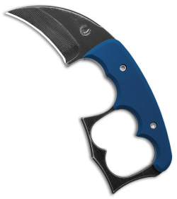 Red Horse Knife Works Malice Exclusive Double Knuckle Fixed Blue G-10 (2.6" BW)