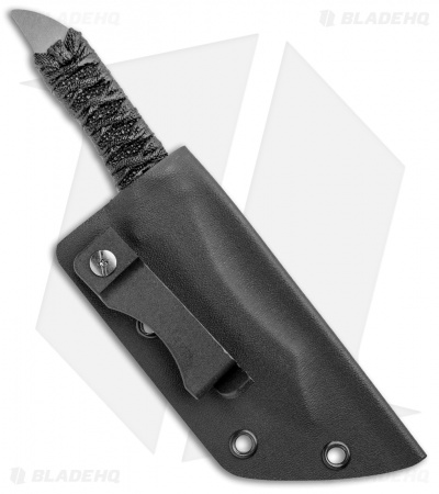 Red Horse Knife Works Mini Hell Razor Fixed Blade Knife Black Cord (3.52" SW)