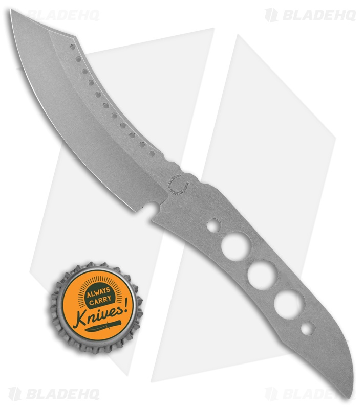 Red Horse Knife Works Mini Hell Razor Fixed Blade Knife Skeletonized (3.52" SW)