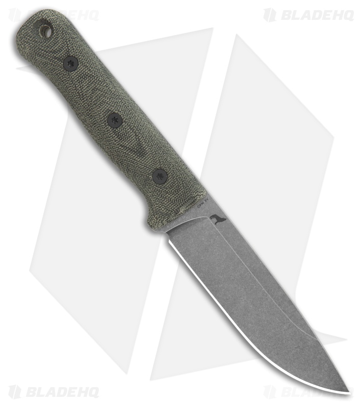 Reiff Knife F5 Field Survival Fixed Blade Green/Black Micarta (5" Acid SW)