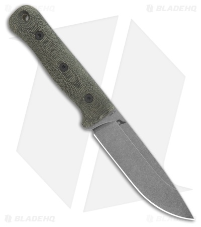 Reiff Knife F5 Field Survival Fixed Blade Green/Black Micarta (5" Acid SW)