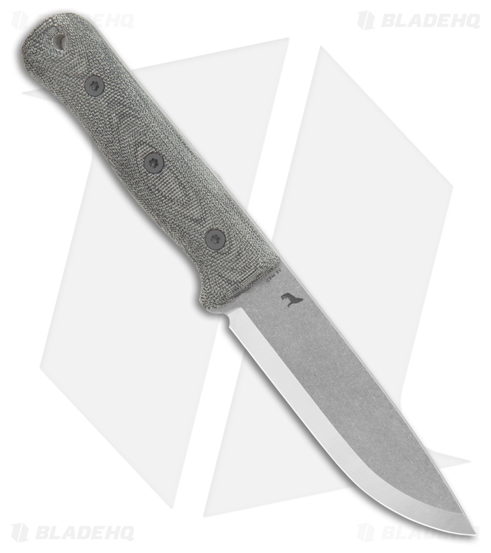 Reiff Knife S5 Glider Bushcraft Fixed Blade Green/Black Micarta (5" Acid SW)