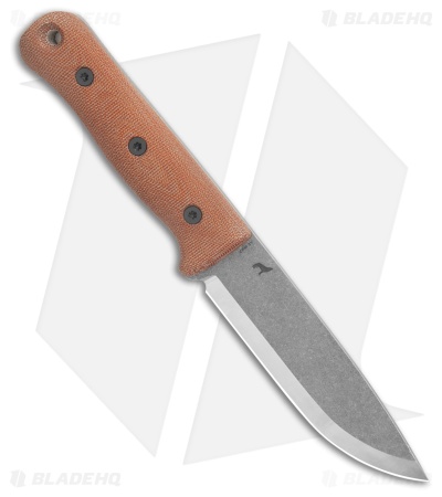 Reiff Knife S5 Glider Bushcraft Fixed Blade Natural Micarta (5" Acid SW)