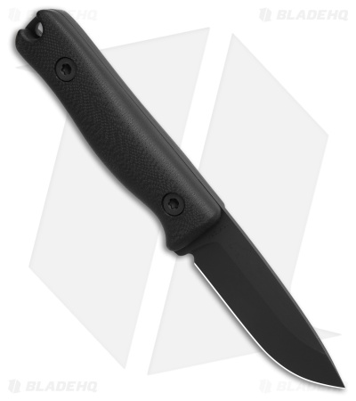 Reiff Knives F3 EDC Fixed Blade Knife Black G10 w/Kydex Sheath (2.9" Black)