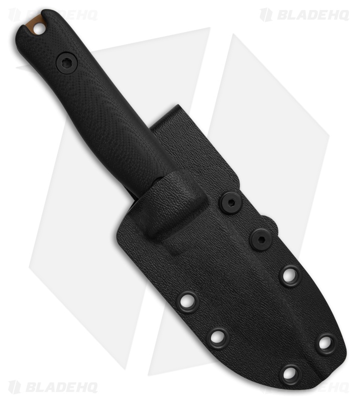 Reiff Knives F3 EDC Fixed Blade Knife Black G10 w/Kydex Sheath (2.9" FDE)