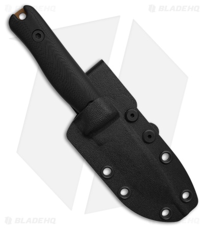 Reiff Knives F3 EDC Fixed Blade Knife Black G10 w/Kydex Sheath (2.9" FDE)