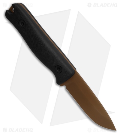 Reiff Knives F3 EDC Fixed Blade Knife Black G10 w/Kydex Sheath (2.9" FDE)