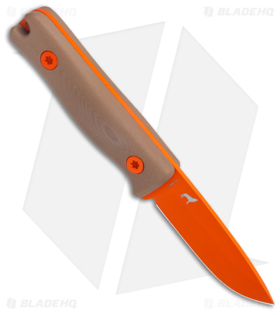 Reiff Knives F3XC EDC Bushcraft Survival Knife FDE G-10 (2.9" Orange)