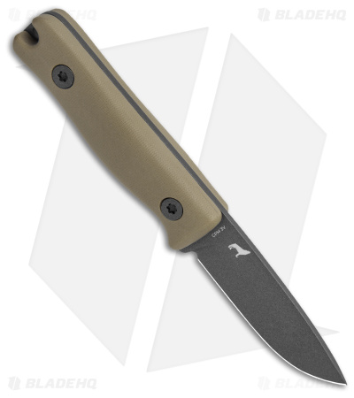 Reiff Knives F3XC EDC Bushcraft Survival Knife OD Green G-10 (2.9" Tungsten)
